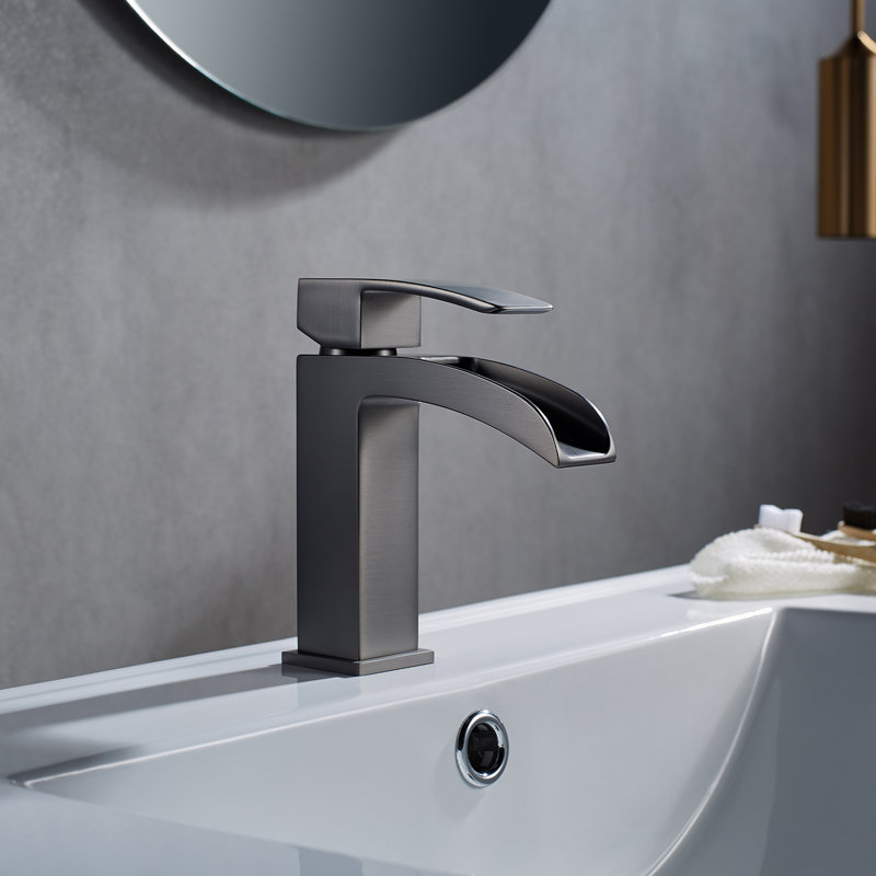 Robinet pour salle de bain à un trou Liberty, Bronze industriel