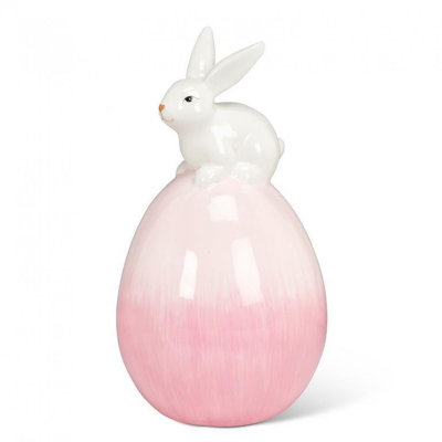 Bunny Balancing On An Egg Figurine