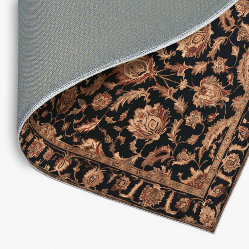 Persian Brown Indoor and Outdoor Area Rug, Rectangle 8' x 10'