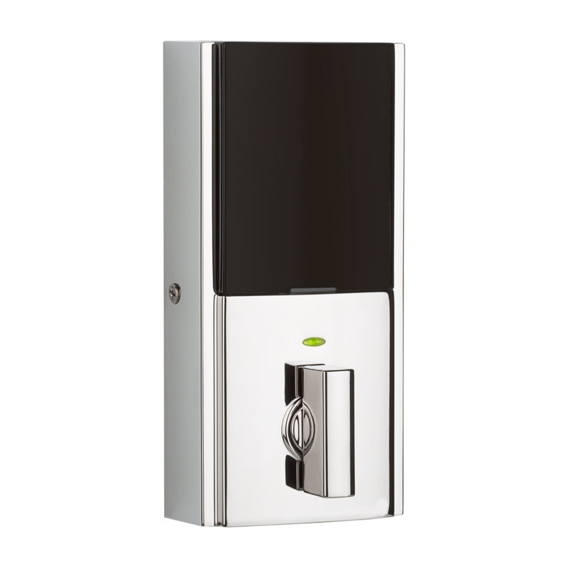 Kwikset SmartCode 913 Touchpad Electronic Deadbolt, Polished Chrome