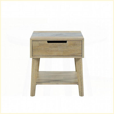 Rich Brown 5mm Sintered Stone Coffee Table for Living Room/Nightstand, Easy-Clean &amp; Durable