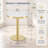 23.6" Round MDF Sprayed With UV Paint Countertop,Marble Texture,  Stainless Steel Edging, Metal Table Legs, Modern Light Luxury Edge Coffee Table.-695218100