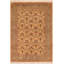 Tapis beige / brun en laine noué à la main à motif oriental William 6 pi x 9 pi 9 po William Morris