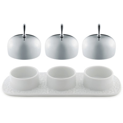 Alessi Dressed Stainless Steel Centrepiece