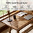 63" Solid Wood Executive Desk, Large Computer Desk with Diamond Parquetry Top and S-Scroll Legs