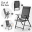 Set of 2 Outdoor Texteline Folding Dining Chairs with 8 Adjustable Back Positions-109589375