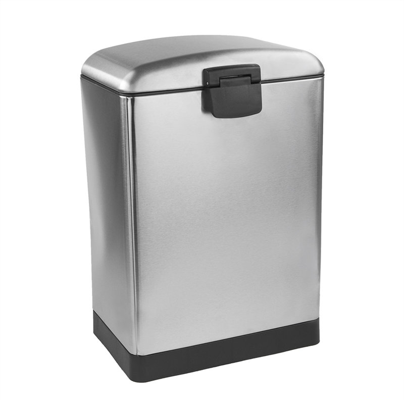 Poubelle à pédale 7,9 gallons en acier inoxydable 