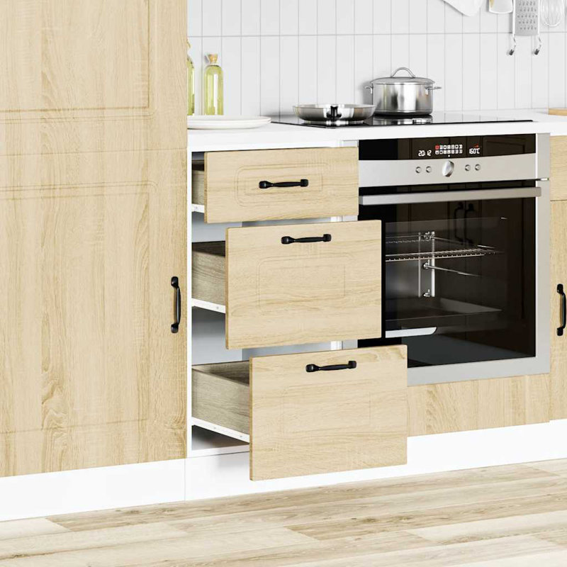 Kitchen Base Cabinet Kalmar Engineered Wood, Sonoma Oak