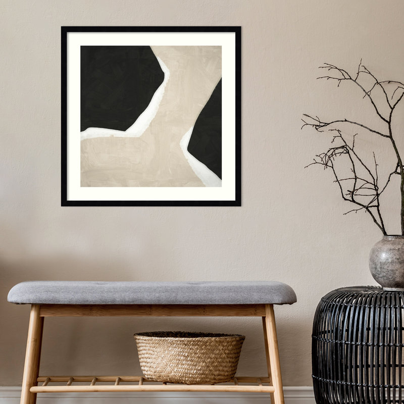 Eon I by Urban Road, 25.12" H x 25.12" W x 0.88" D, Black Framed