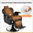 Heavy Duty Reclining Barber Chair With 360° Swivel, Height Adjustment, And Reinforced Stitching For Professional Use