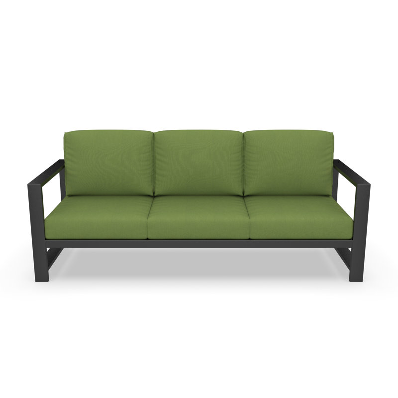 Dulcie 80'' Wide Outdoor Patio Sofa with Sunbrella® Cushions, Sunbrella Spectrum Cilantro