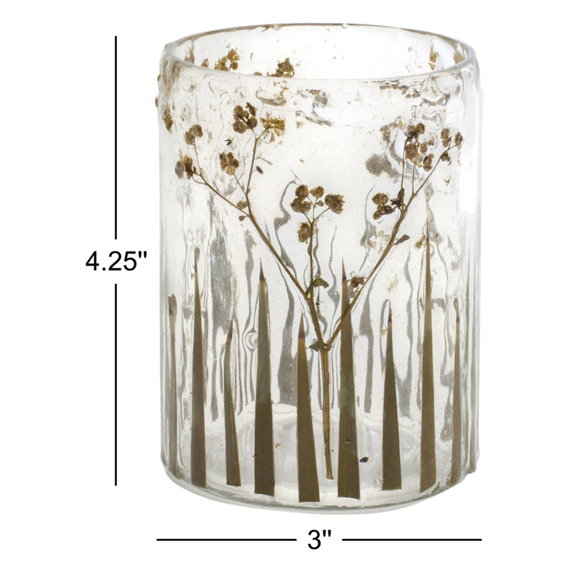 4.25'' H Glass Tabletop Votive Holder