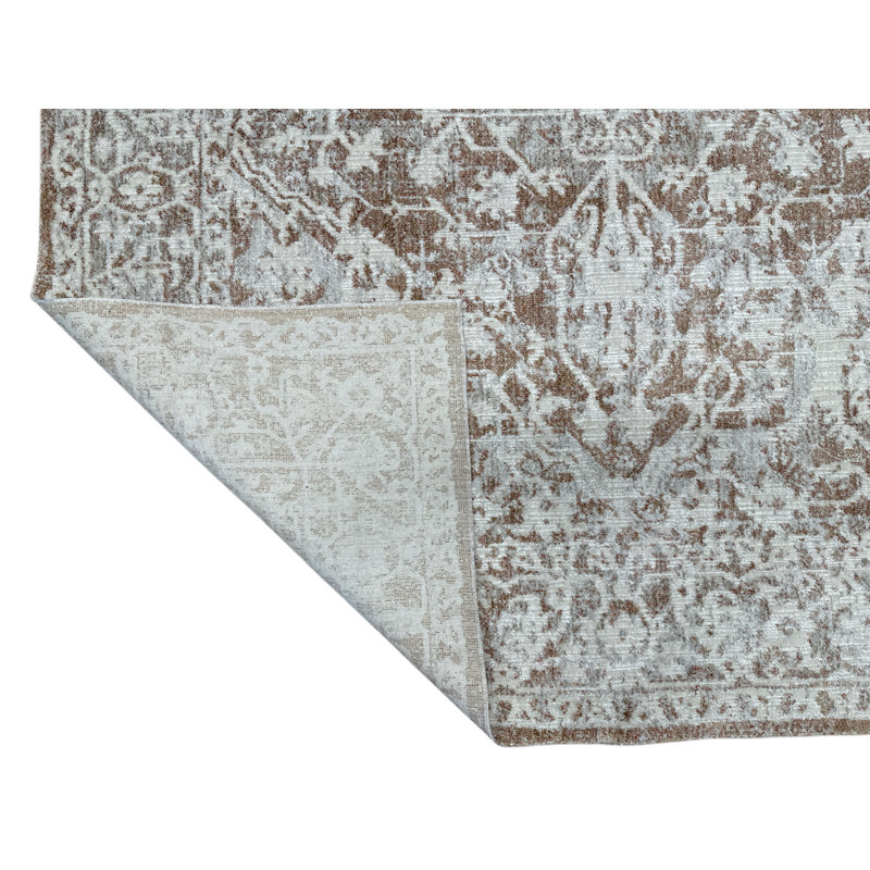Neutral Harmony Traditional Rug, Rectangle 5' x 7'