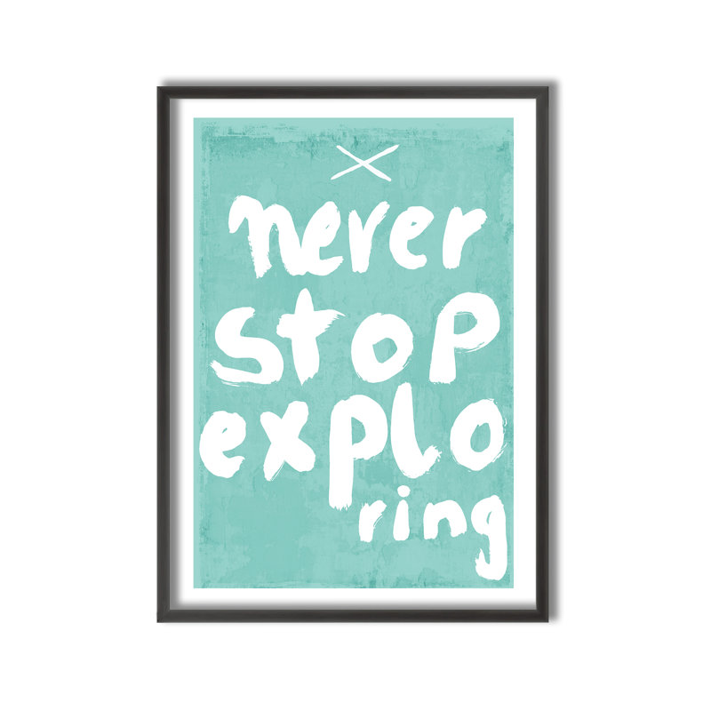 Pop Art & Retro Never Stop Exploration par Treechild, art encadré, H 16 po x l 12 po x P 1 po