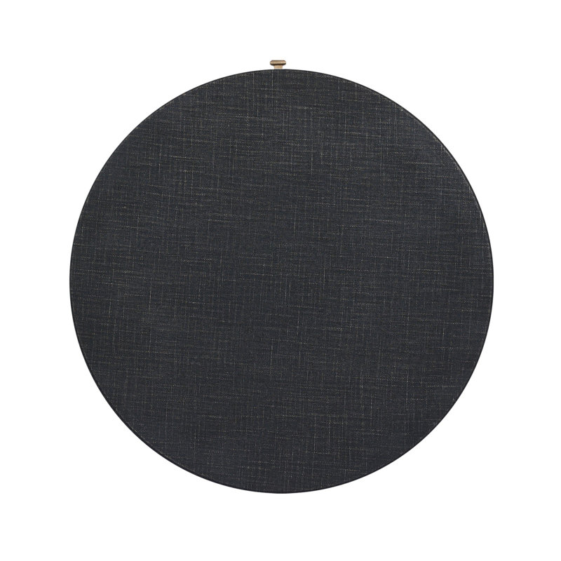 Chiro Nightstand-Black Linen, Black Linen