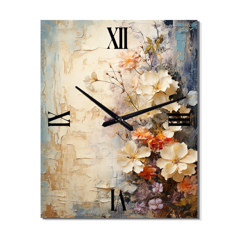 Arib - Horloge murale rétro rose, Petit