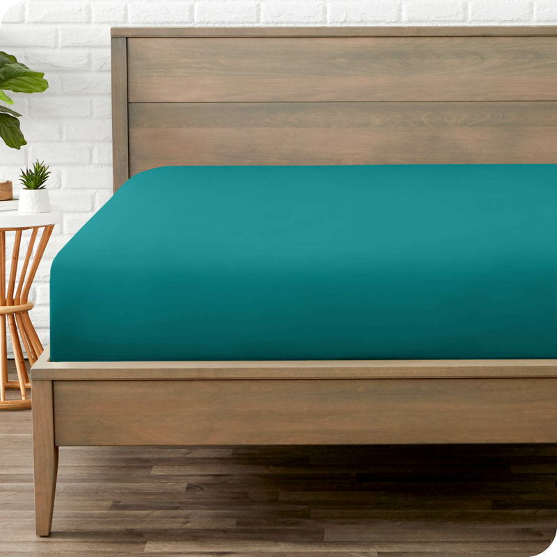 Microfiber Fitted Sheet, Emerald, Full Fitted Sheet