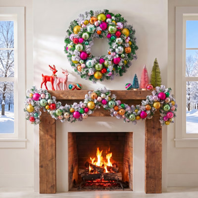 Couronne 24 po Snow Glitter and Ball Retro