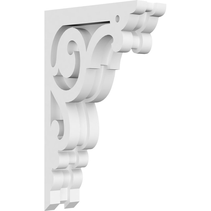 Corbeau en PVC de qualité architecturale Hurley, H 9 po x l 5,5 po x P 1,875 po