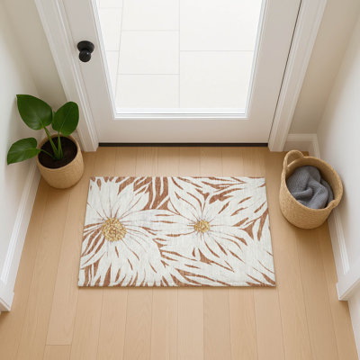 Machine Washable Indoor/Outdoor Oliveras ACN2263 Floral Rug