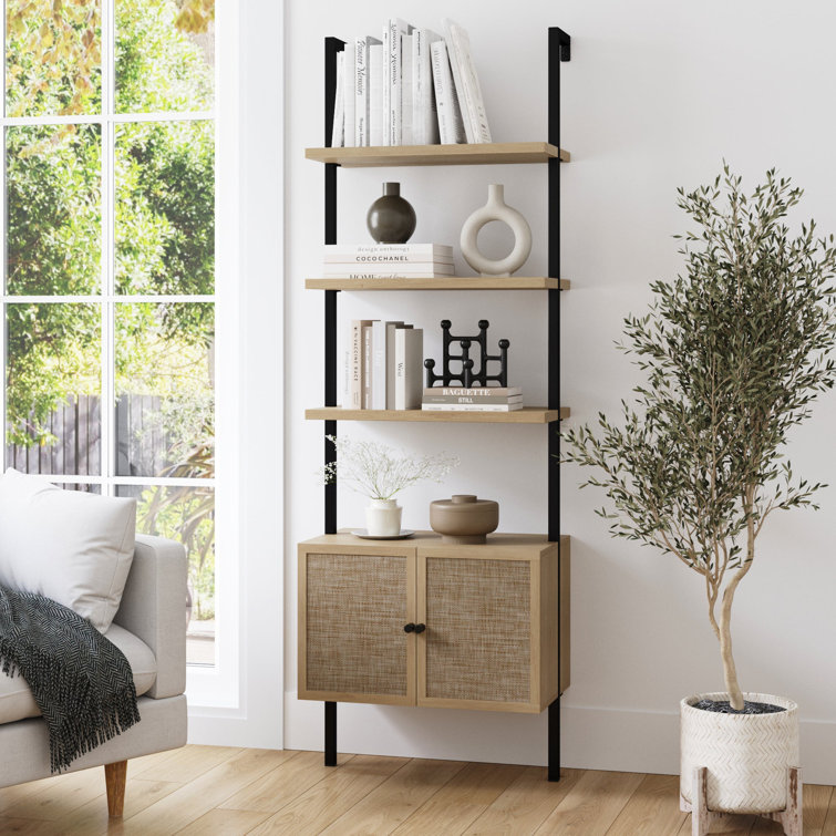 Chira 72.44" H x 24" W Ladder Bookcase