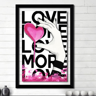 «Love More», reproduction d'impression sur toile