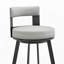 Tabouret tournant 30 "en métal avec similicuir-780076924-780076927