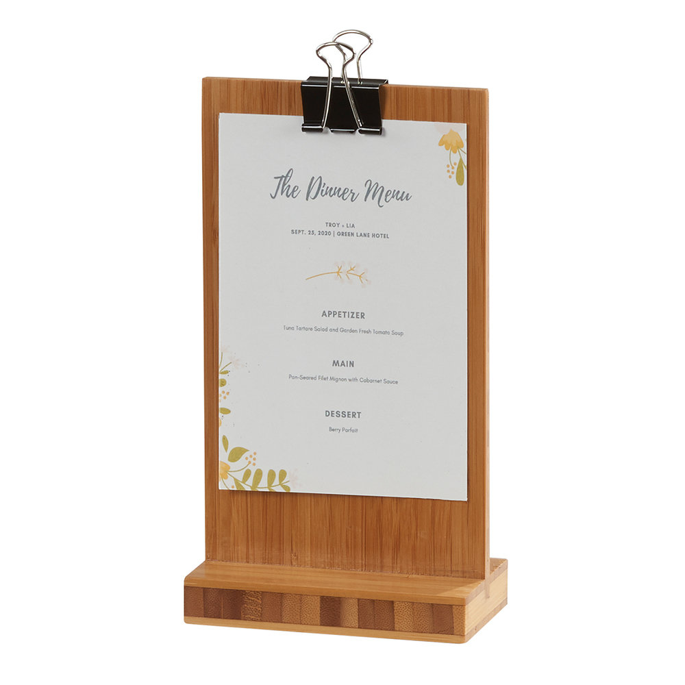 CalMil Bamboo Clip Menu Holder Wayfair