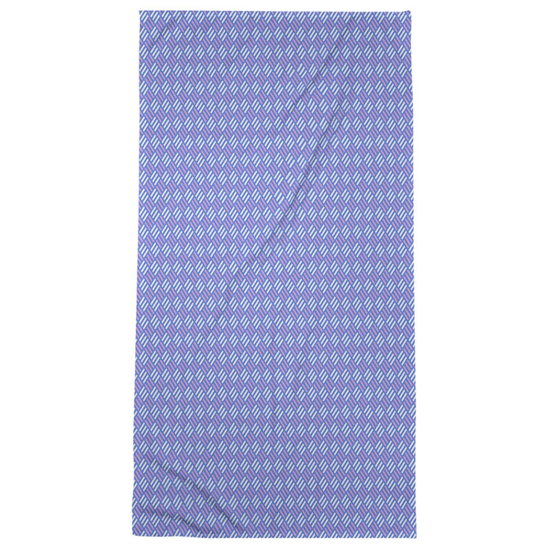 Katelyn Elizabeth Bath Towel, Blue/Light Purple