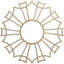 Médaillon de plafond perforé 28 po x 28 po x P 9 pi 8 po x P 3/8 po Augustus-63412100-63412120