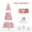 Arbre de Noël rose 7,5 pi