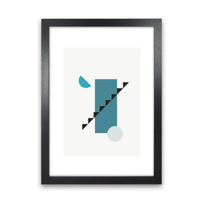 Mita Teal Abstract N11 by Pixy Paper - Print