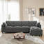 4 Seater Velvet Sofa & Chaise-683952427