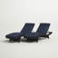 Ensemble de chaises longues inclinables 79,5 "avec coussins Blaise-877631611