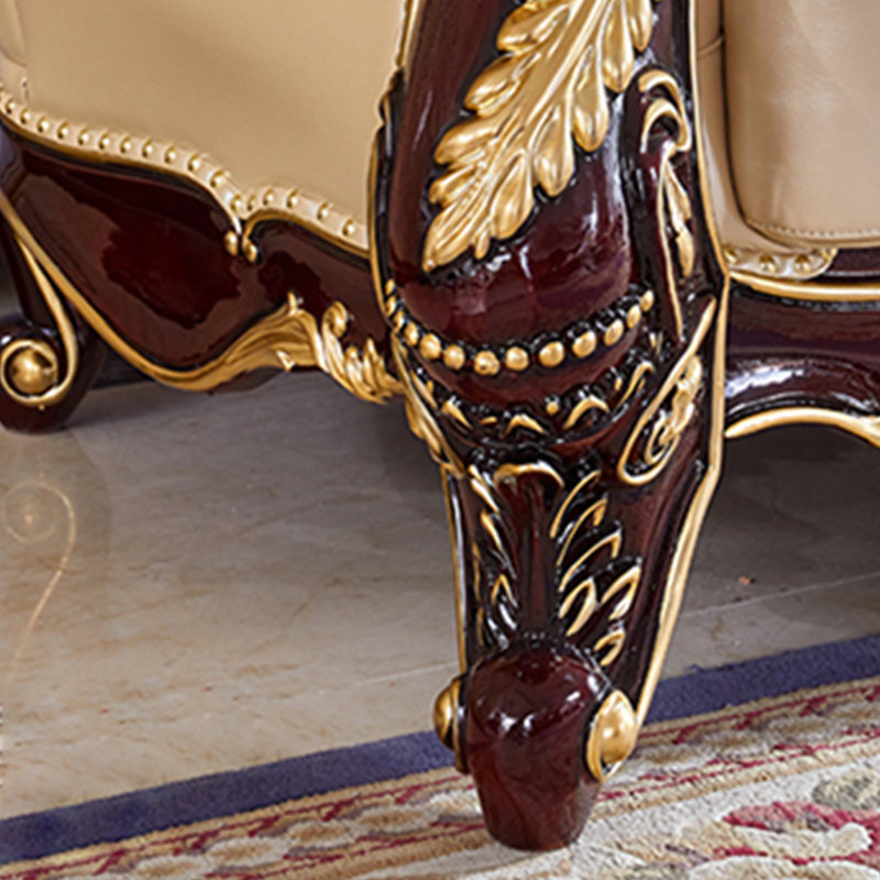 Fauteuil capitonné de 53,1 po de largeur European Luxury Villa