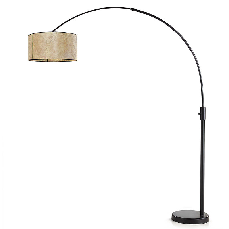 Lampe sur pied arquée 82 po Garris, Mica, Bronze