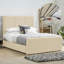 Ledley Kailua Upholstered Bed Frame - Plush Velvet with Headboard and Sprung Slats-228524498-228524500