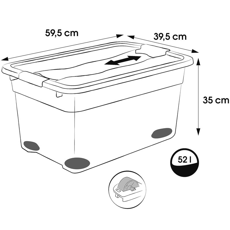 Keeeper Plastic Decorative Bin