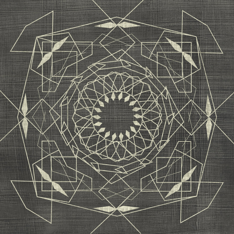 Geometric Tile V by Chariklia Zarris - Wrapped Canvas Painting, 51cm H x 51cm W x 3.8cm D