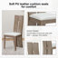 Chaise rembourrée en similicuir