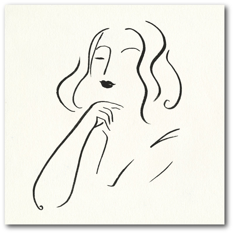 « simple study i », reproduction d’art sur toile tendue, H 24 po x l 24 po x P 1,5 po