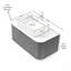 Meuble-lavabo pour salle de bain et évier, meuble-lavabo rayé à bords arrondis avec vasque rectangulaire en céramique et plateau en pierre frittée Carrara de Dina, pré-assemblé-125515129-125515125