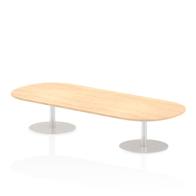 Libbe Oval Conference Table, Maple, 47.5cm H x 240cm W x 100cm D