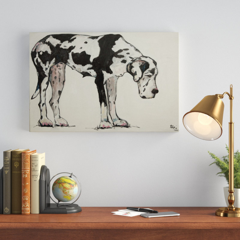 «Great Dane», reproduction d'art sur toile tendue, H 16 po x l 24 po x P 1,5 po