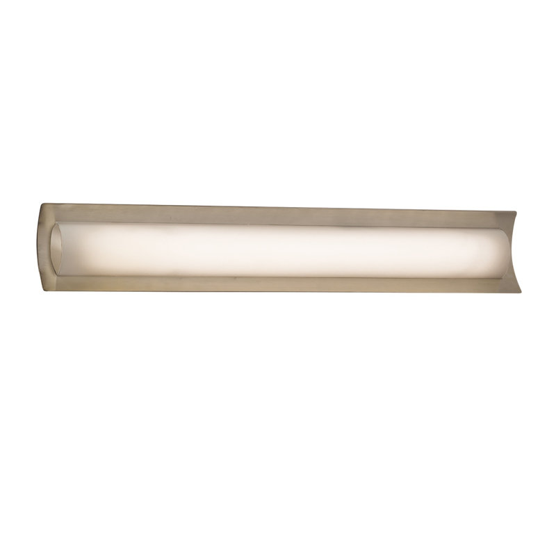 Carlotte Dimmable Bath Bar, Brushed Nickel, Opal