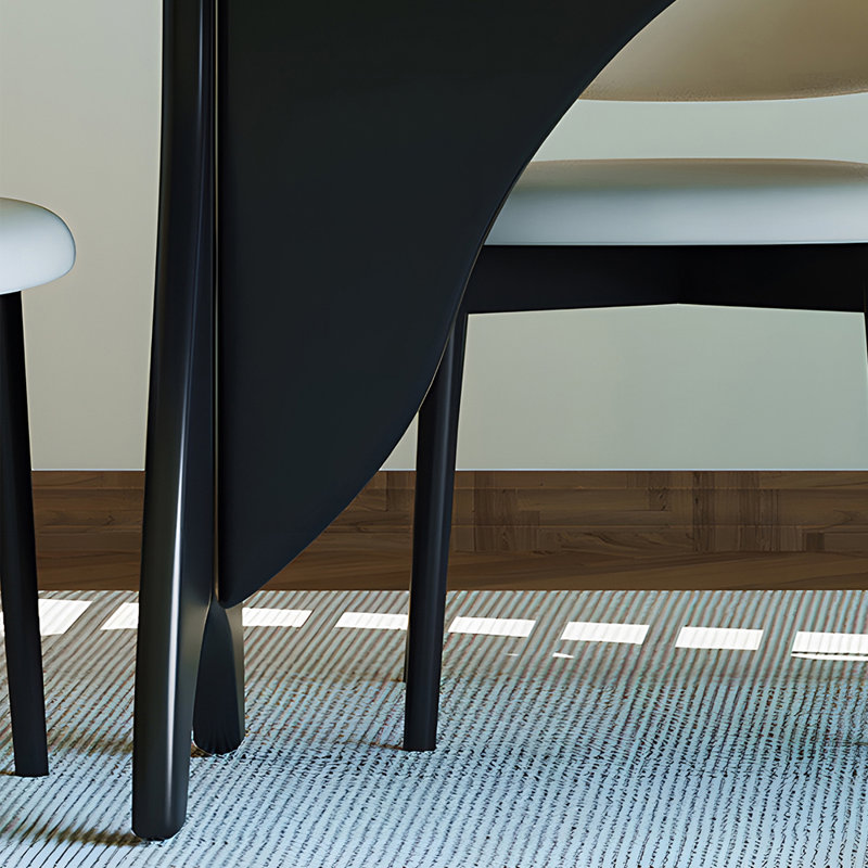 Table de salle à manger Home, H 29,52 po x L 70,86 po x l 35,43 po, Noir