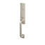 Emtek SELECT Dummy, Mortise Monolithic, potence extérieure en forme de R, poignée moletée ; poignée intérieure Helios, chrome poli, droitier-136248317-136248322