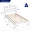 Structure de lit plateforme en bois massif de 12 pouces avec tête de lit, aucun sommier requis et assemblage facile-120380803-120380801