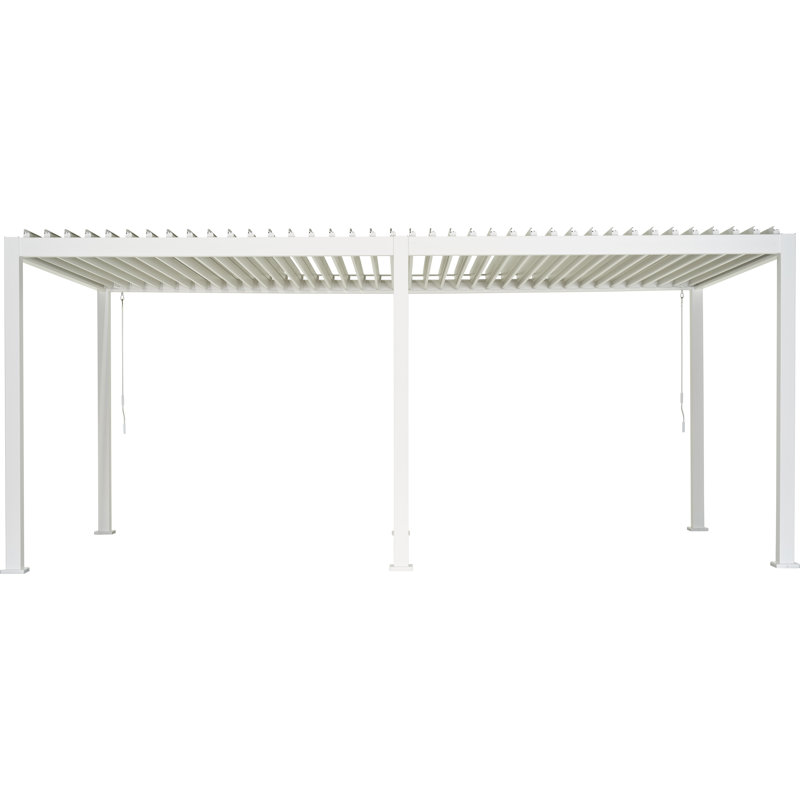 Aluminum Pergola, White, 250cm H x 400cm W x 300cm D