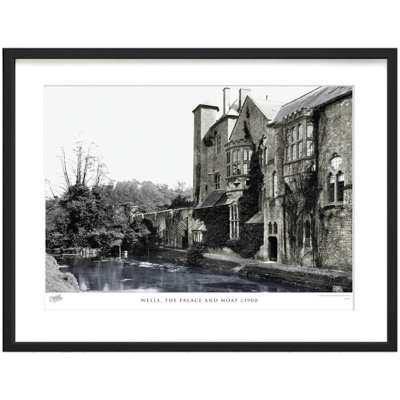 Wells, The Palace And Moat C1900 - Single Picture Frame Print